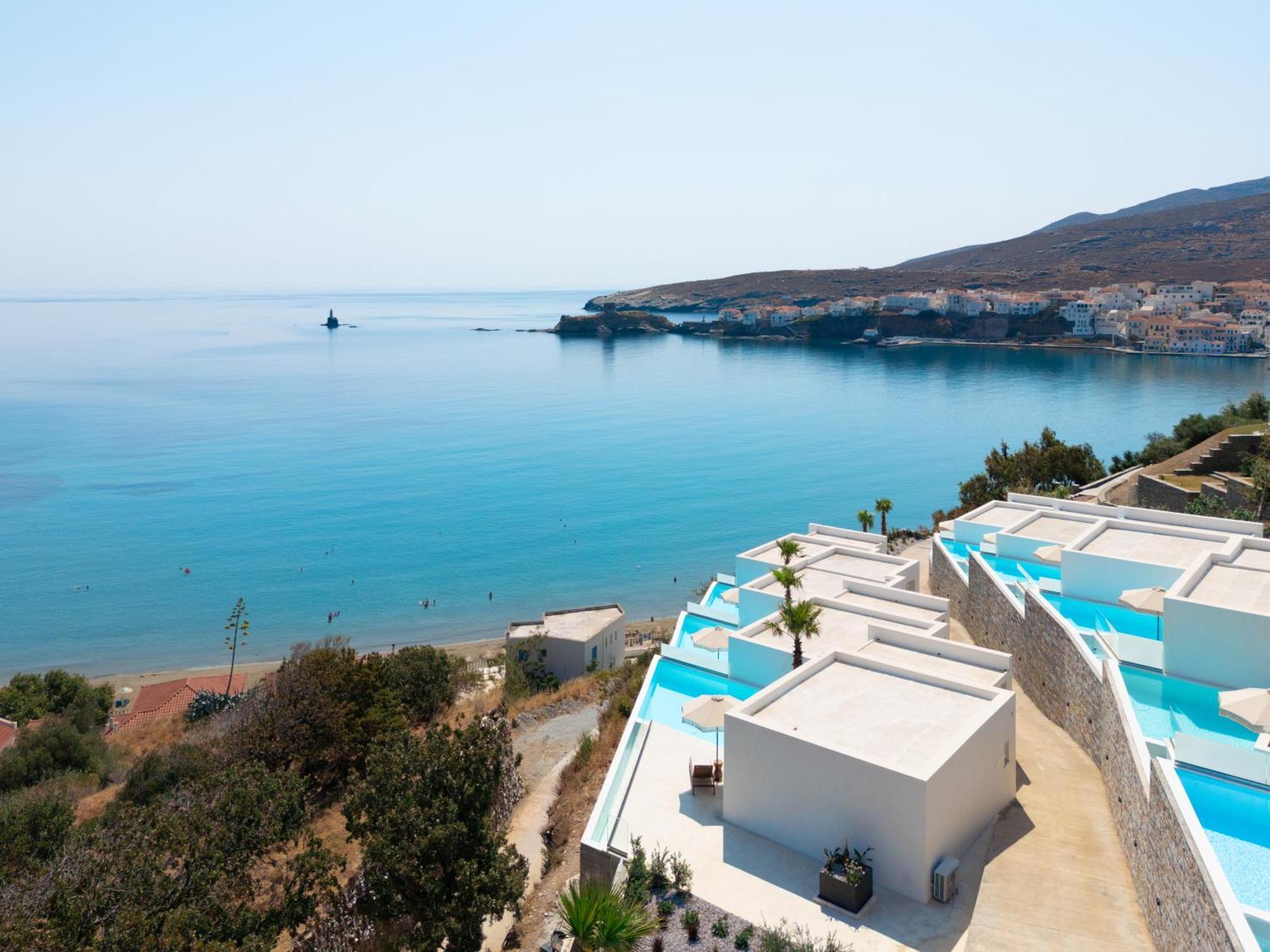Golden Vista, Beachfront Suites By Explore Andros Екстер'єр фото